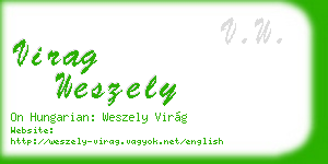 virag weszely business card